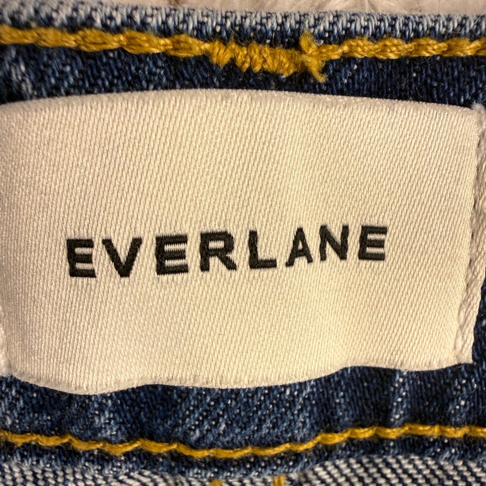 Everlane The Way-High Curve Jeans Organic Cotton Barrel Leg 28R *note faint spot - Picture 4 of 10